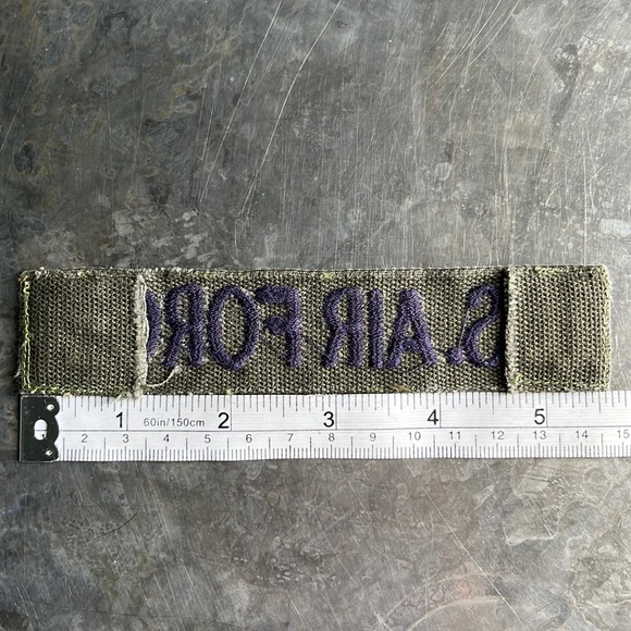 U.S. AIR FORCE embroidered tape patch - Vintage - Picture 10 of 11